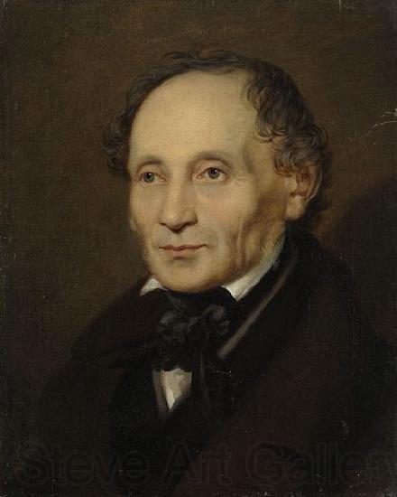 Gustav Adolf Hippius Portrait of J G Exner Norge oil painting art